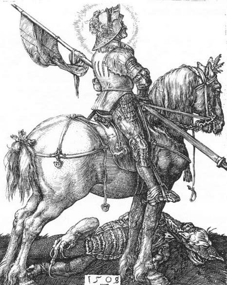 Albrecht Durer St George on Horseback